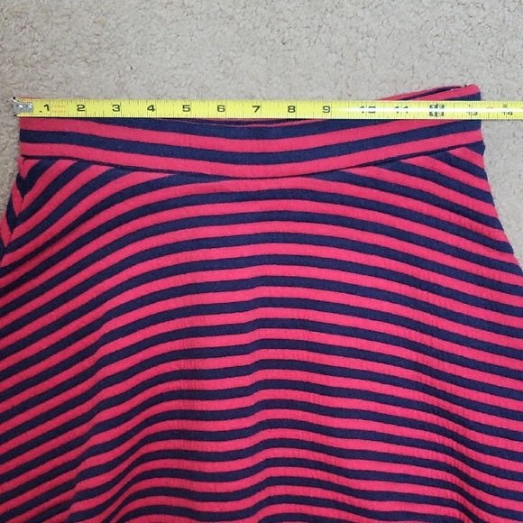 GAP Red & Navy Striped Skirt, Size S - Picture 5 of 6